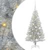 Christmas Tree with 150 LEDs and Stand Silver 120 Cm PET