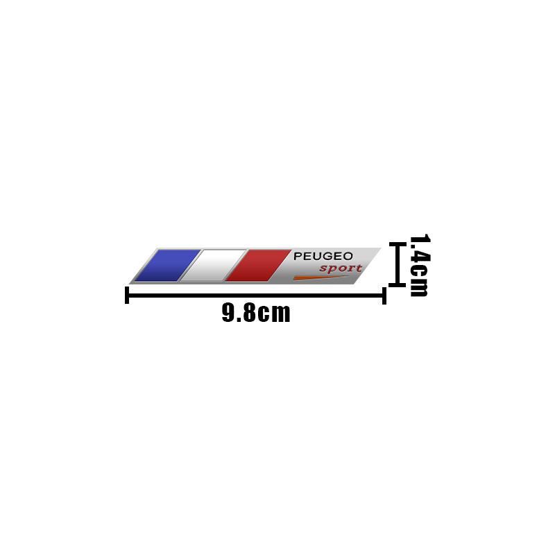 3D Aluminum Metal Car Stickers Body Car Styling Emblem Badge for Peugeot 306 308 408 108 RCZ 208 107 106 206 207 Decal Accessory