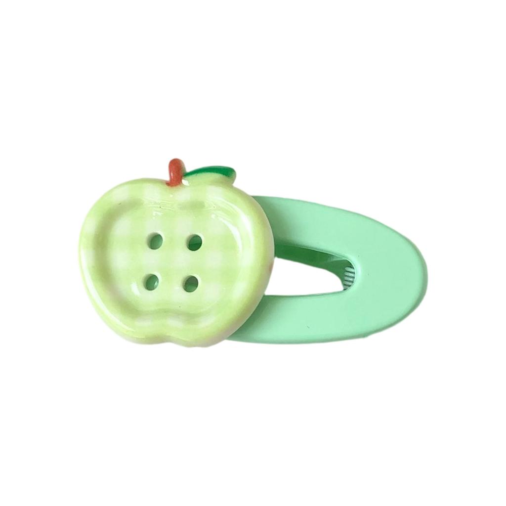 Candy Color Fruit Button Hair Pin Hair Clip For Girls Hair Resin Hair Clip For Teens Daily Use And Fashion Styling