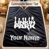Flannel BlanketLinkin Park Custom Name Text Personalized Soft Warm Throw Blanket Home Decor Gift
