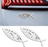 2 Stück 3D Jesusfisch Aufkleber, Glaube Fisch Emblem Aufkleber, Christliches Fisch Symbol Aufkleber für Auto LKW SUV Motorrad