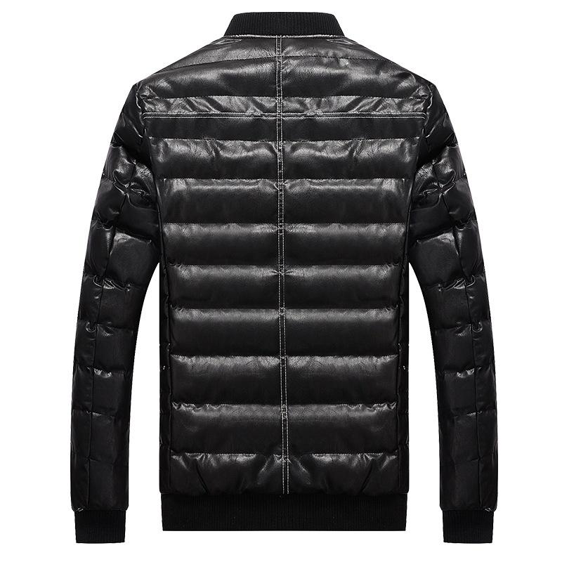 Mens Stand Collar Warm Thick Snow Winter Coat Jacket Puffer Bomber For Cold Days