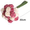 27Heads 30cm Artificial Hydrangea Bouquets Fake Flowers Bridal Bridesmaid Holding Flowers Photograph Props Wedding Party Garden Home Decoration
