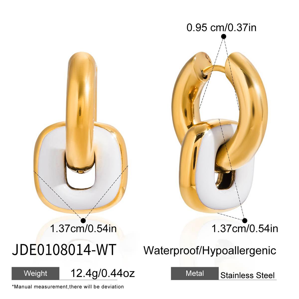 

Youthway Minimalist Oil Drip Drop Earrings For Women Gold Plated Stainless Steel Earrings Simple Fashion Jewelry Girls Gift