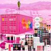 Popfeel Rosa Kosmetikbehälter Professionelles Full-Face-Make-up-Set Komplette Kosmetik-Kollektion Lidschatten-Palette Lippenstift Foundation Kosmetik-Geschenkbox für Frauen