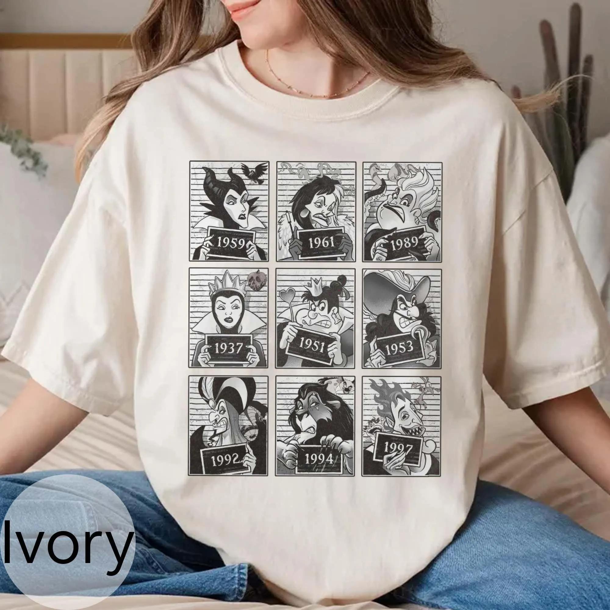 New Villain Comfortable Round Neck Shirt Good Villain Villain Ursula Shirt Evil Queen Shirt Cruella De Vil S
