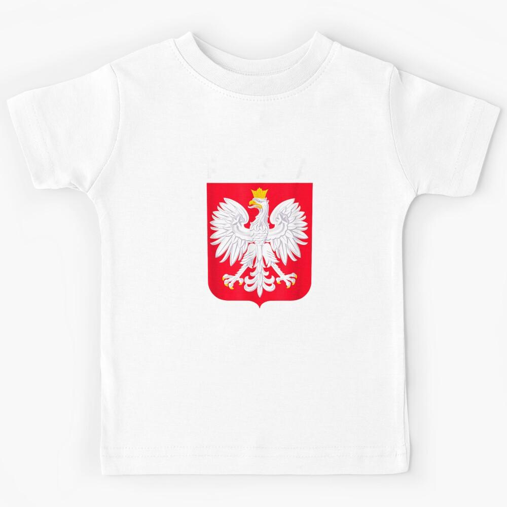 Polska Eagle Emblem Poland Flag Polish Culture Pierogi Gift Kids T-Shirt 100