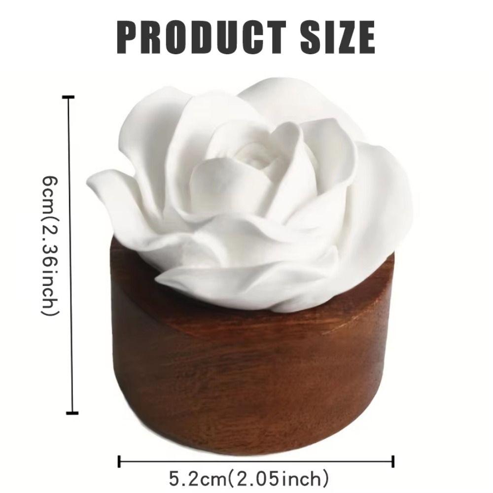 Handmade Car Air Fresheners Decorations Wooden Base Perfume Diffuser Stone  Essential Oil
