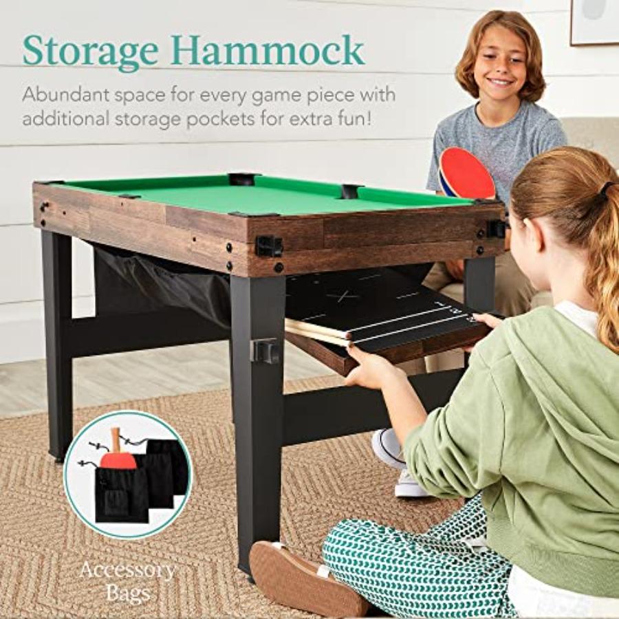 13in1 Combo Game Table Set for Home Game Room Perfect for Friends Family Gatherings Featuring Ping Pong Foosball Basketball Air