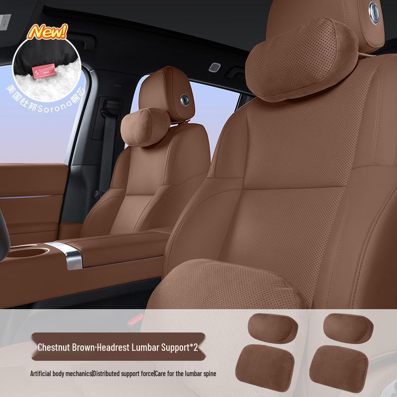 Ideal Car Headrest: i6i8/L6L7L8L9 MEGA Neck and Lumbar Support Cushion