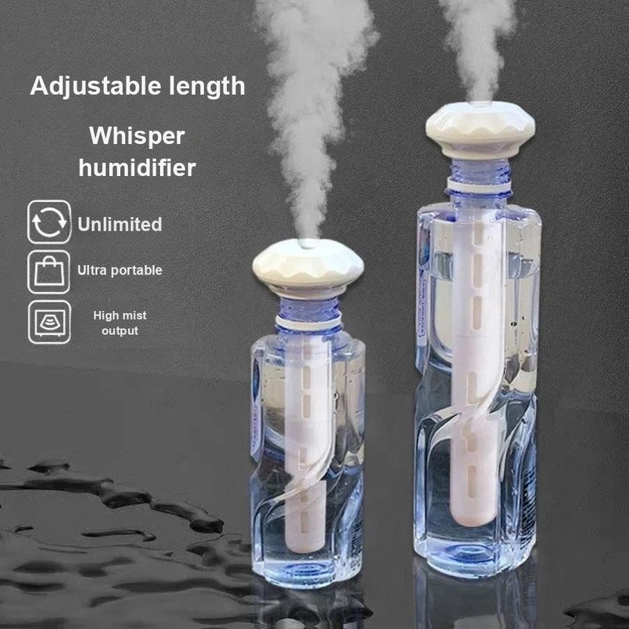 2 szt. Mini nawilżacz przenośny do sypialni, samochodu i butelki na wodę (Butelka wody mineralnej)