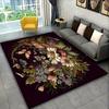 Butterfly Floral Rug – Non-Slip Polyester Mat for Living Room, Bedroom, Kitchen or Entryway Indoor/Outdoor Decor