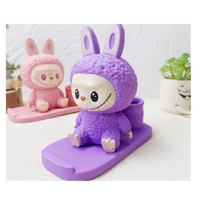 Cartoon Labubu 3D Vinyl Spardose, Stifthalter & Handyhalter