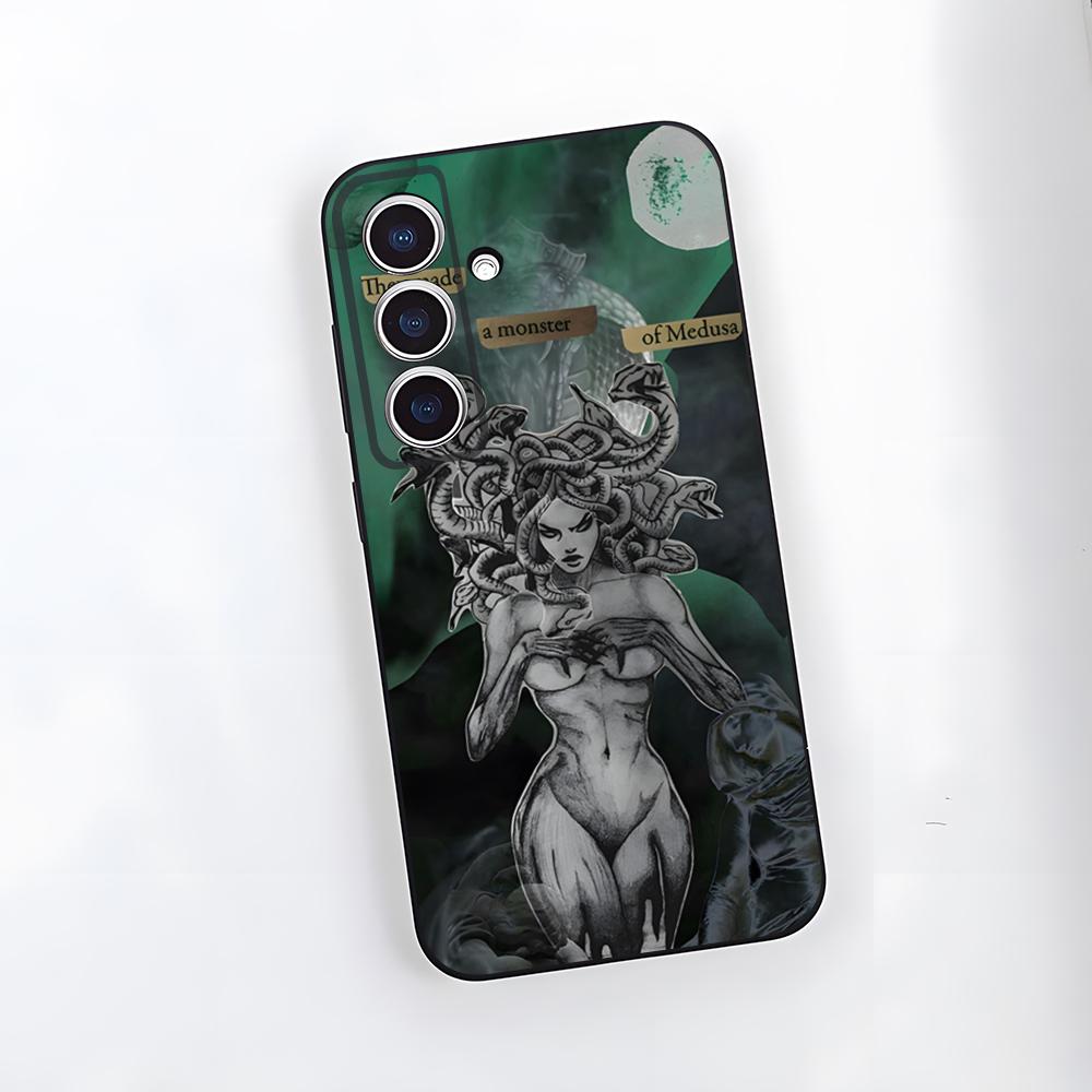 

M-Medusa Mythology Phone Case For Samsung A25 A13 A33 5G A54 A36 A35 A56 A52 A14 Shockproof Soft Cover Samsung A24 4G