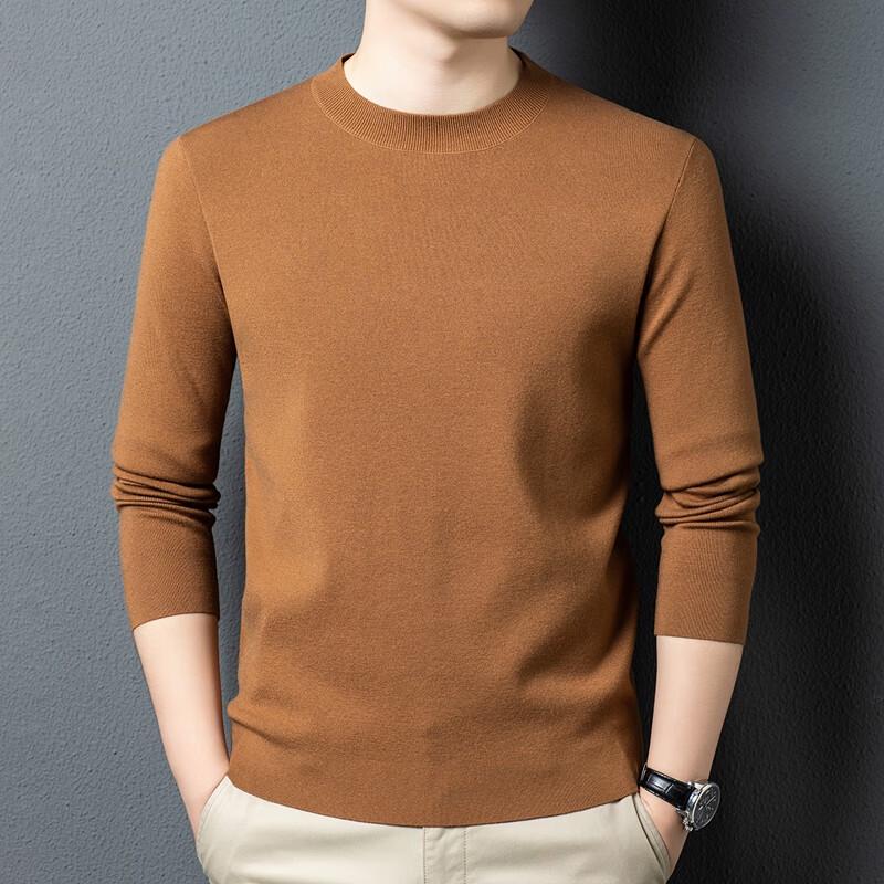 Yiliteng Men's Round Neck Pullover Sweater