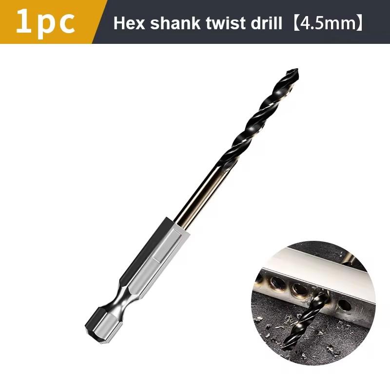 1,5-7,5 mm Sexkantsfäste Spiralborr Trä Metall Hålborr Kärnborrverktyg Koboltkarbidspets Plattborr HSS