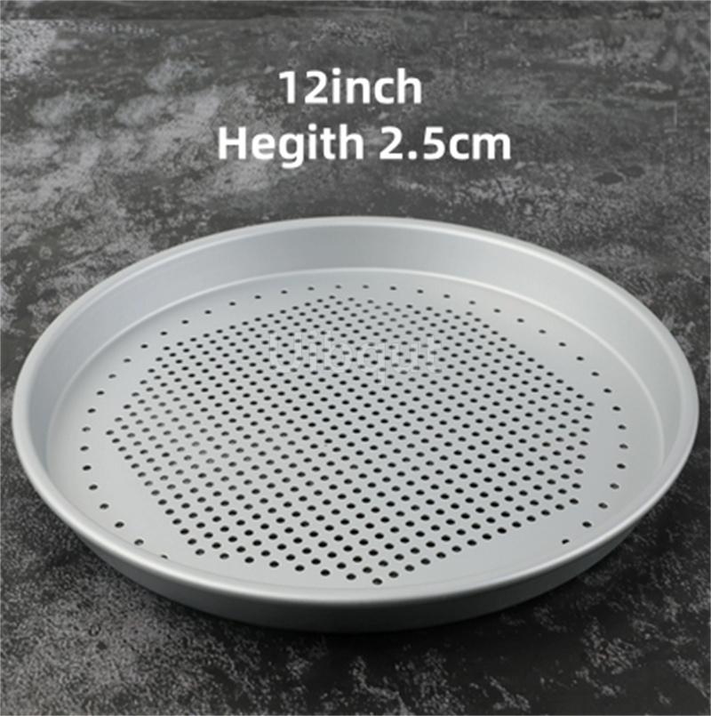 6 7 8 Inch Leaky Round Bread Aluminium Pizza Pan Pie Tray Mold Steaming Plate Cookie Cooling Net DIY Baking Gadgets And Tools