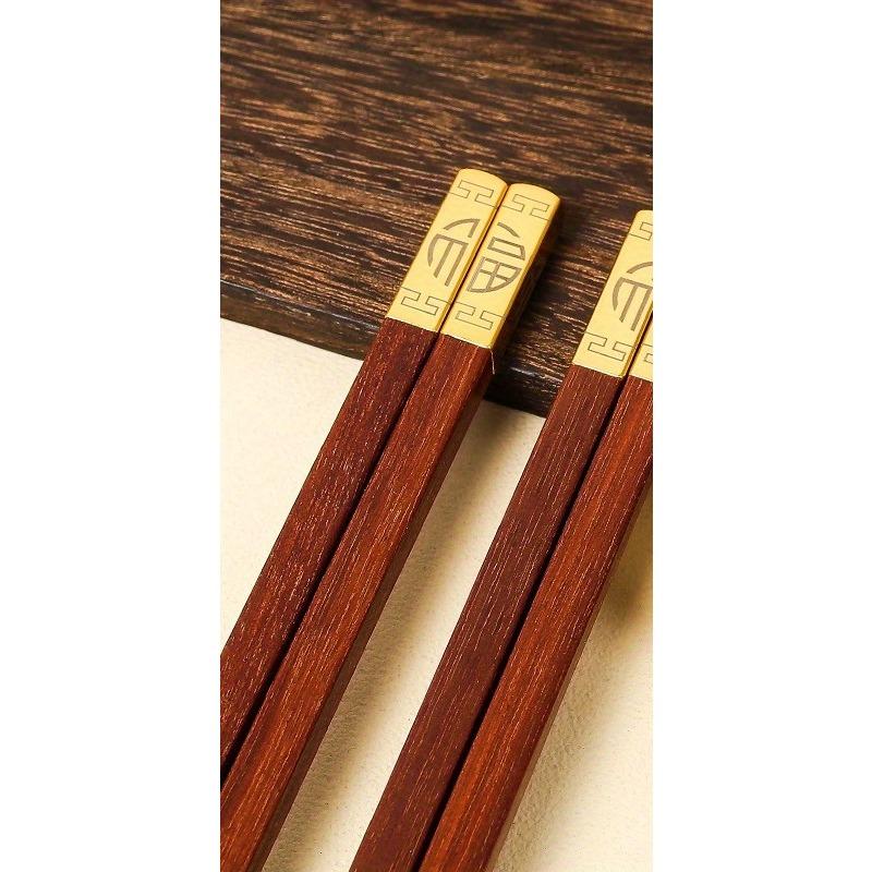 Набор бытовых палочек для еды из розового дерева, палочки для еды из массива дерева, деревянные палочки для еды, японская деревянная посуда, красные Green