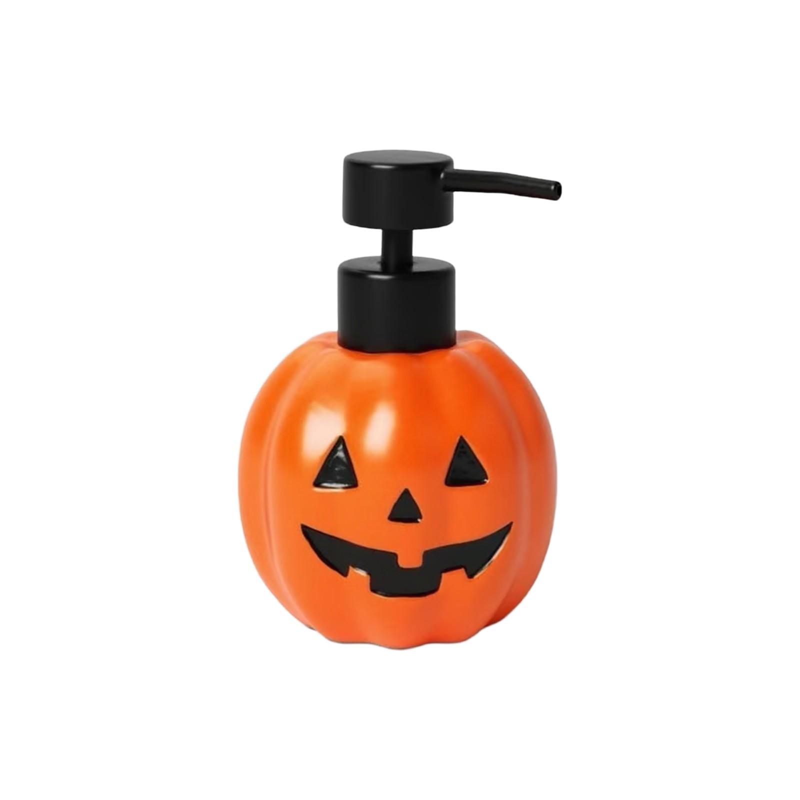 

Маленький дозатор для жидкого мыла для ванной и кухни, пластиковый дозатор для рук в виде тыквы на Хэллоуин One Size оранжевый