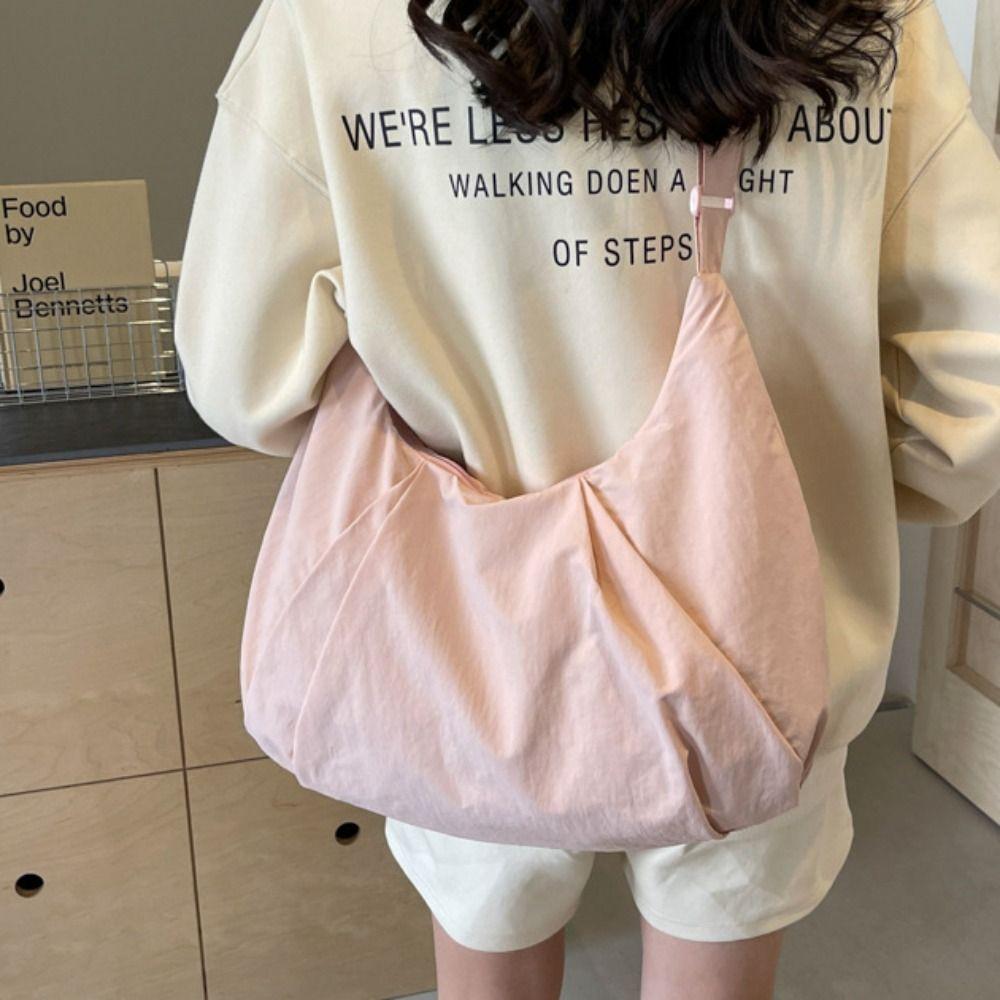 Tote Bag Casual Dumpling Bag Large Capacity Oxford Cloth Underarm Bag Nylon Shoulder Bag  Travel