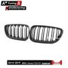 Mattschwarzer Doppellinien-Kühlergrill für BMW 2er F22/F23 (2014-2019)