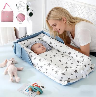 Portable Bed-in-bed Baby Crib Foldable Newborn Bed Removable Bionic Anti-pressure Bb Bed-in-bed