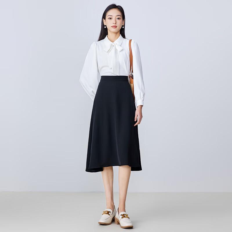 Women's Chiffon Bow Long Sleeve Professional Blouse