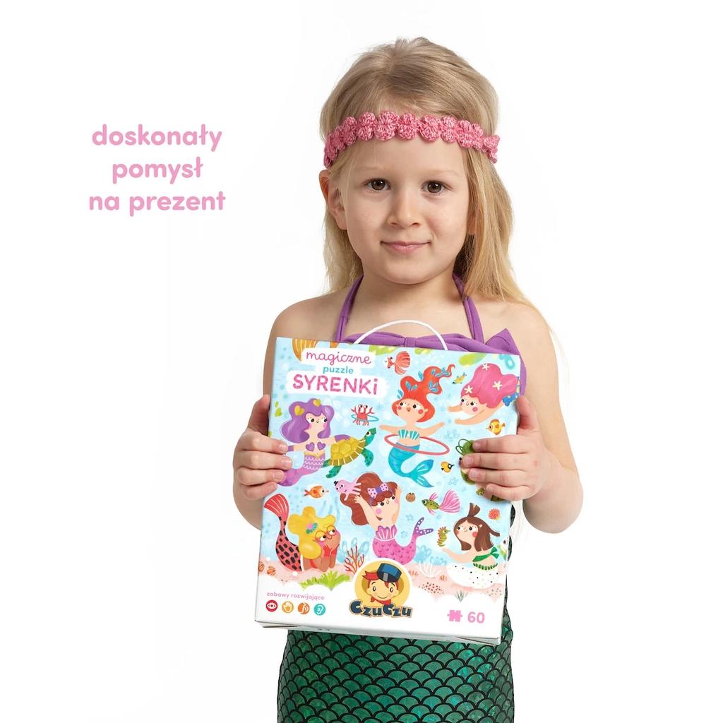 Puzzle Magiczne Czuczu Syrenki Zmieniające Kolory 4+
