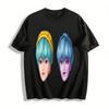 Two-Style Cool Avatar Print Top Unisex Street Style Versatile T-Shirt For Daily Casual Wear Pure Cotton T-shirt