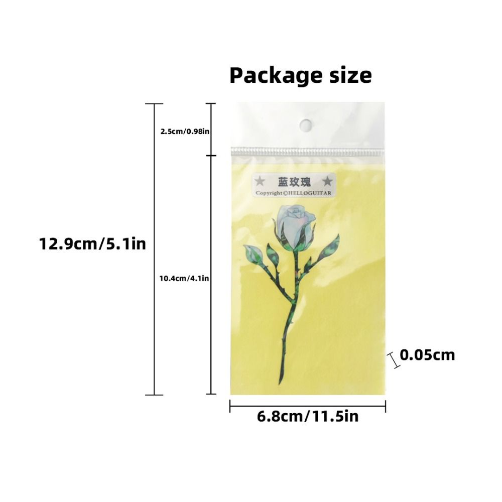 Novelty Guitar Panel Sticker PVC Guitar Headstock Decal Guitar Head Sticker Guitar Beginner Gifts