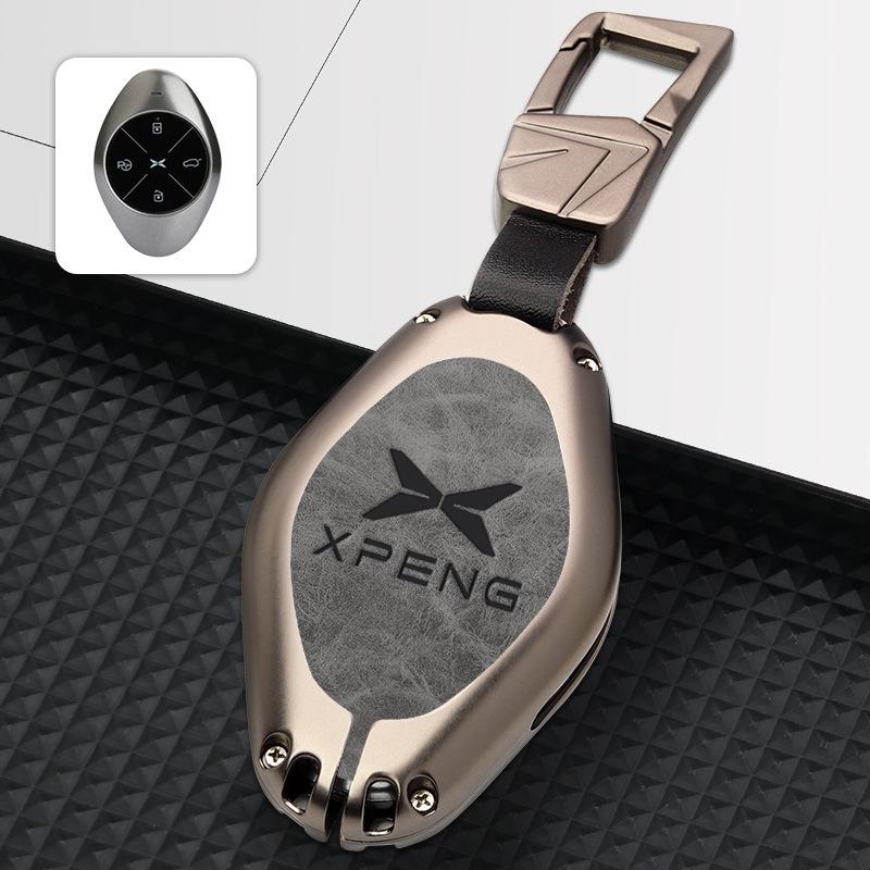 2022 Xpeng P7 Key Case: Full Coverage Metal Protective Shell for Personalized Modification