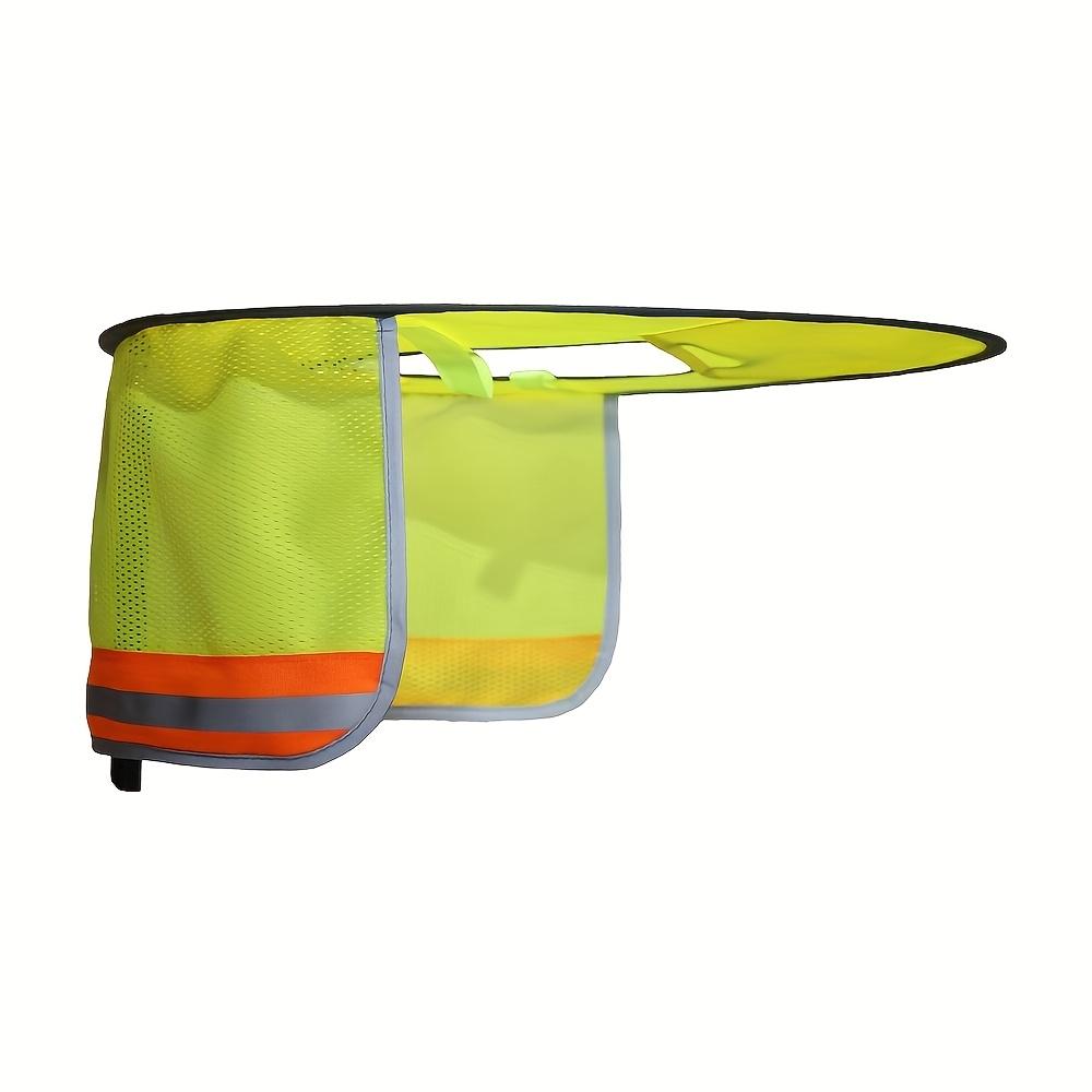 

Reflective UV Sunscreen Neck Guard Curtain, Safety Helmet Sunshade Cover for Construction & Labour Engineering Outdoor Work зелений