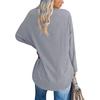 2022 Oversized Women's Loose-Fit T-Shirt with Drop Shoulder and Round Neck