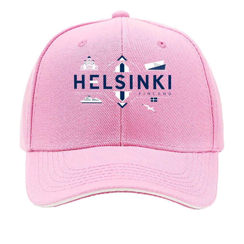 Modern Helsinki Finland Cross Travel Sandwich Baseball Cap Sun Cap Outdoor Workouts Hat