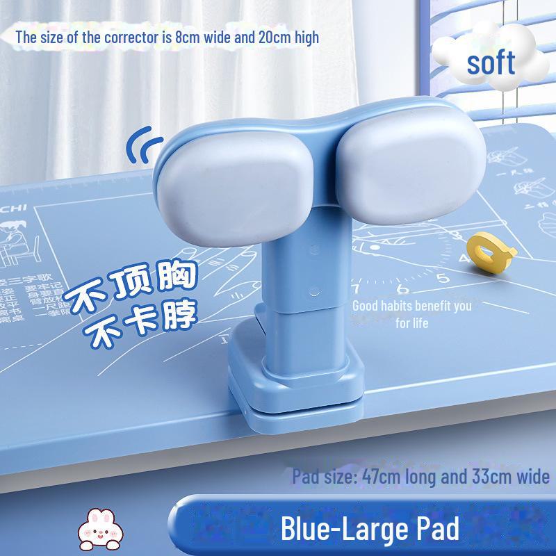 Student Writing Pad with Posture Correction and Adjustable Desktop Bracket