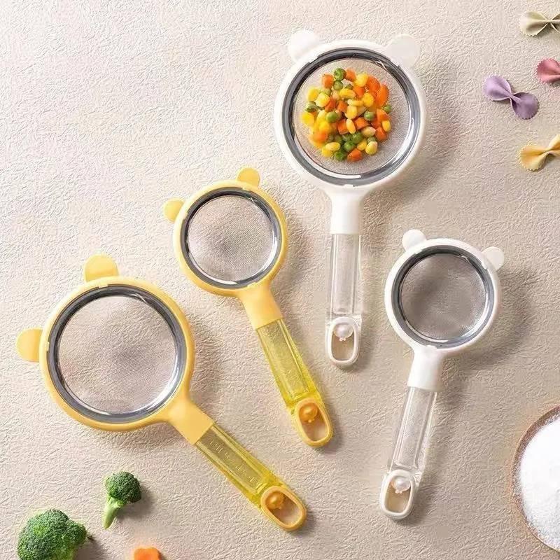 Filter Net Sieve For Baby Food, Baby Strainer, Household Kitchen Egg Tart Liquid Baking Tool, Flour Sifter