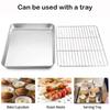 Stainless Steel Cooling Rack Non-stick Baking Tray New BBQ Tray