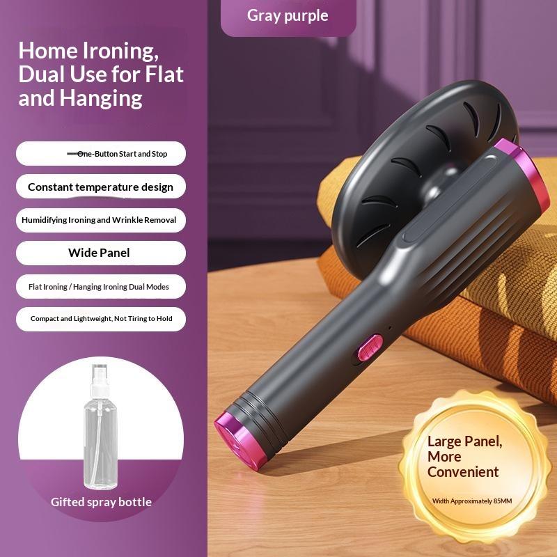 Portable Handheld Garment Steamer Odor Removal Fast Heating Wide Ironing Panel for Home Travel Clothes Care