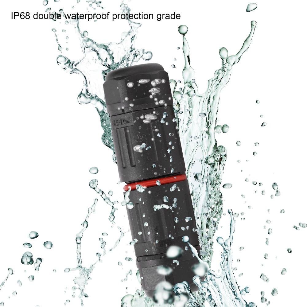 PA66 Fire Retardant Cable Connector CDF M3 Wire to Wire Adapter Network Adapter