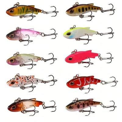 10PC BOX Mini Sinking Crankbaits Fishing Lures Hard Plastic Artificial Baits For Fishing Tackle Winter Ice Pike Bass
