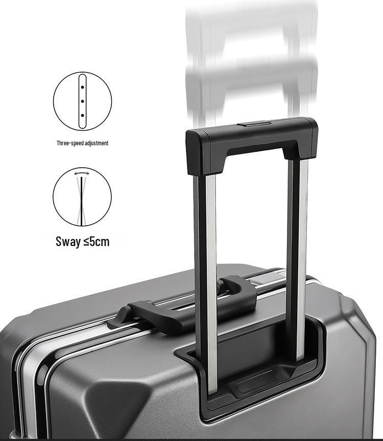 2025 Durable 20" Carry-on Aluminum Suitcase with Universal Wheels for Men and Women