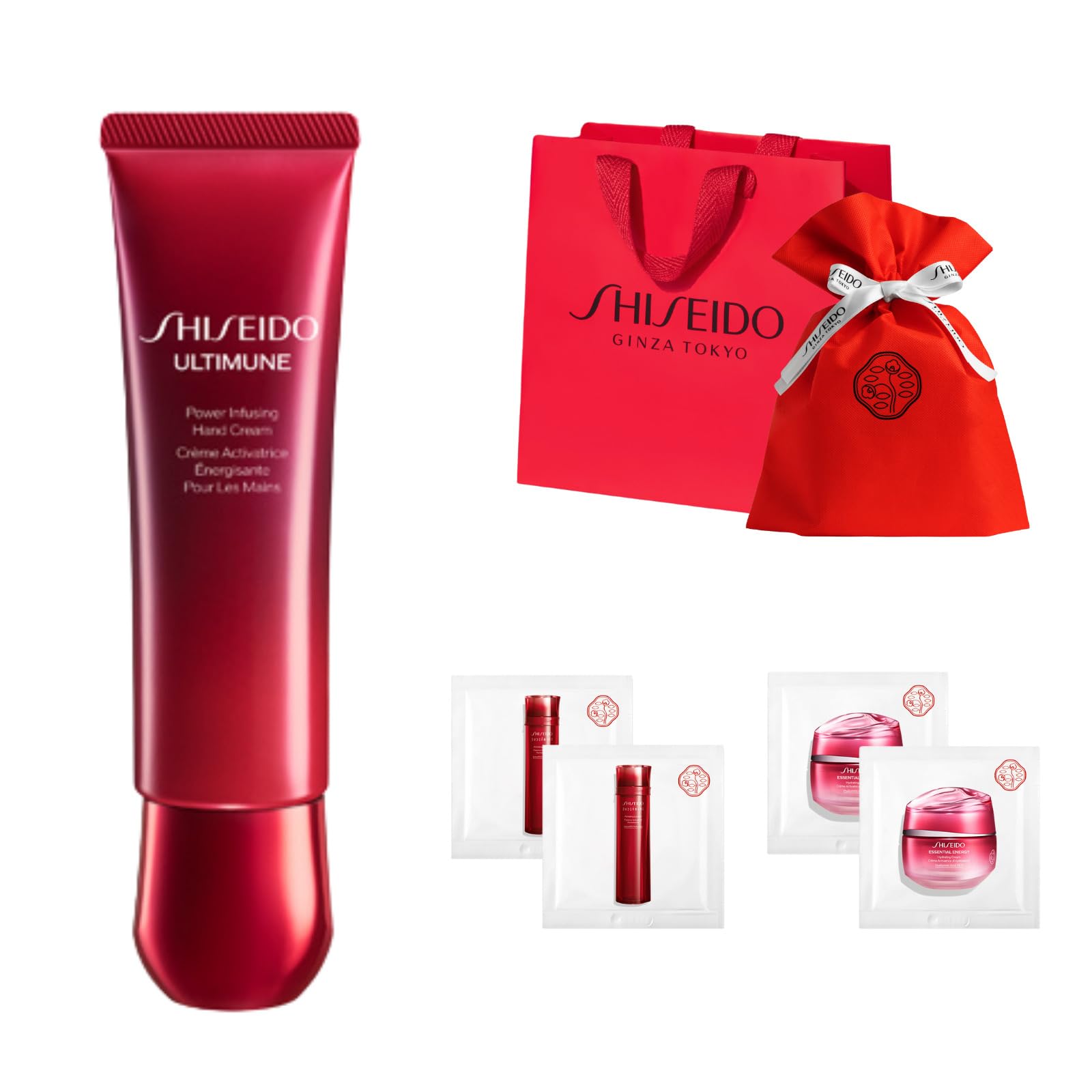 

Крем для рук SHISEIDO Ultimune Power Infusing 50 г Набор косметических образцов крема для рук Дневная услуга по упаковке косметики Уход за руками Зеленый цветочный аромат