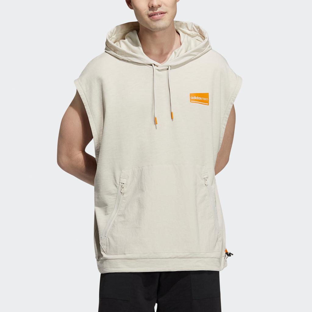 Adidas Neo PK SS UT Hoodie Casual Sport Breathable Sweatshirt Men Tops Off-White HA2911
