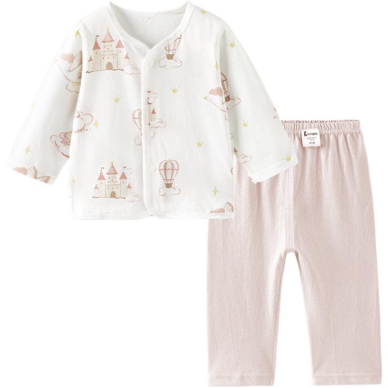 Tongtai Baby Summer Pure Cotton Pajama Set 100cm