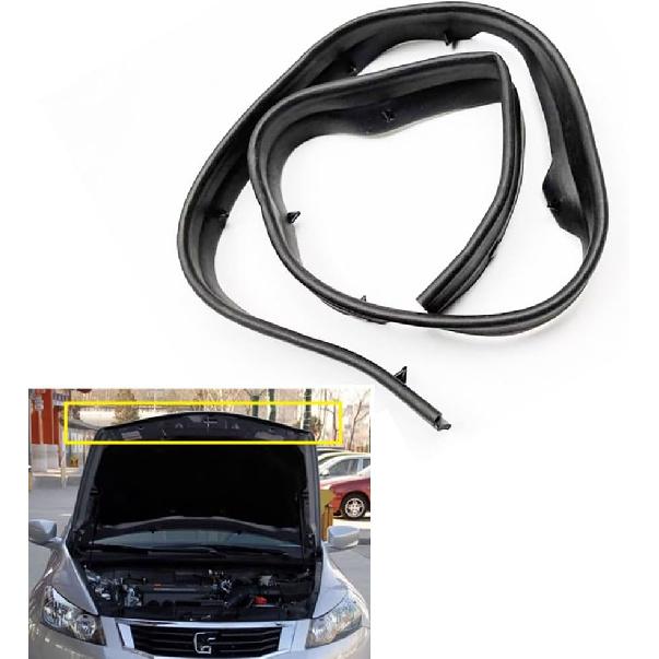 for 2003 2004 2005 2006 2007 2008-2013 Honda Accord Front Engine Hood Sealing Strip Trim Rubber Weatherstrip (2008-13 Accord Front Sealing Strip)