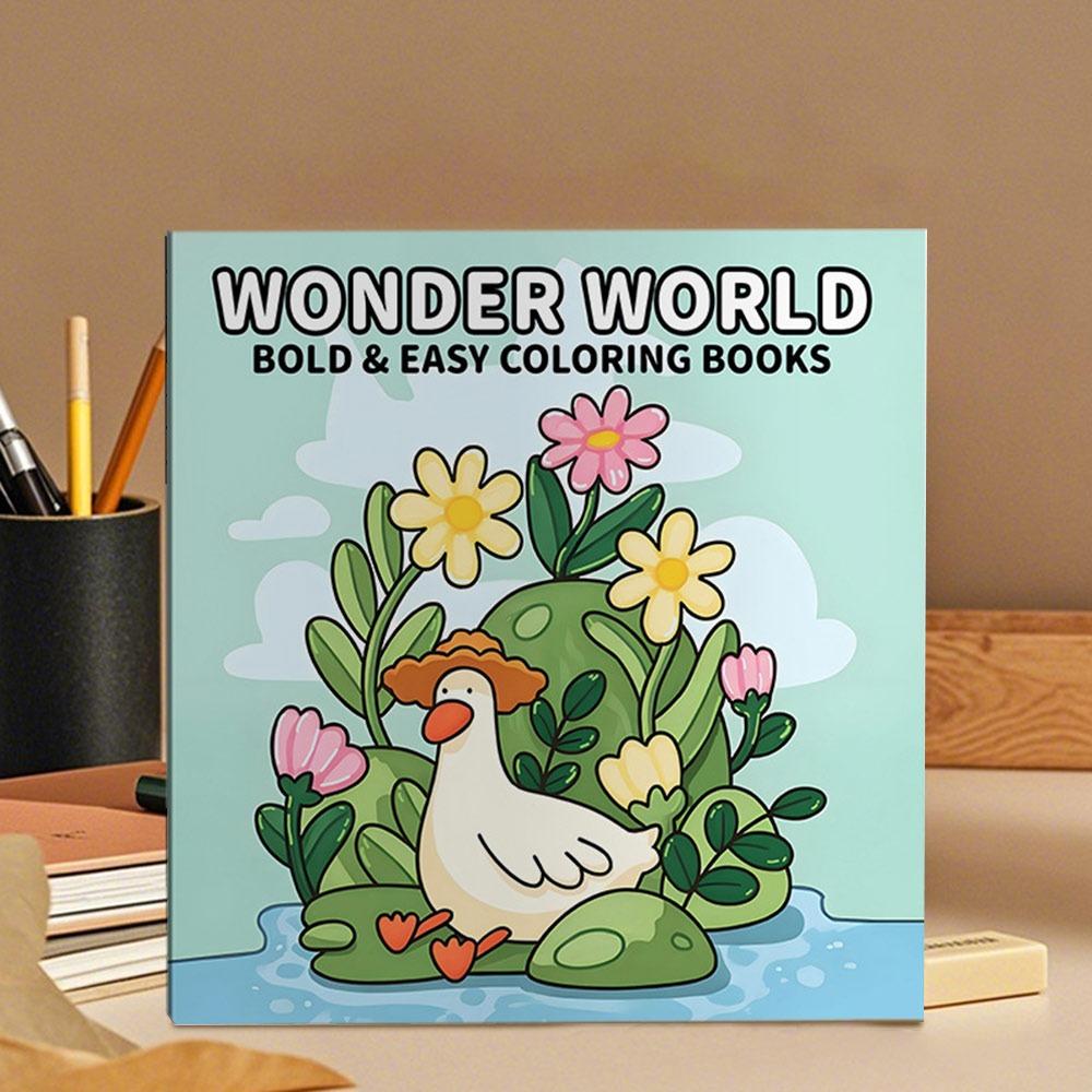 Stress Relief Graffiti Painting Book Cartoon Paperback Montessori Drawing Toy  for Adults And Teens