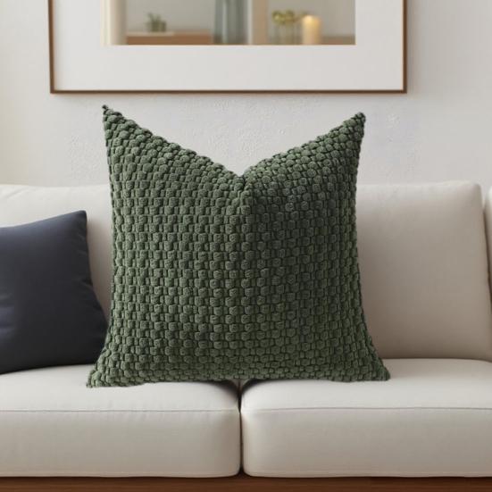 45x45CM Cord Kissenbezug Zierkissenbezug Haus Wohnzimmer Schlafzimmer Sofa Bett Dekorative Quadratische Kissenhülle