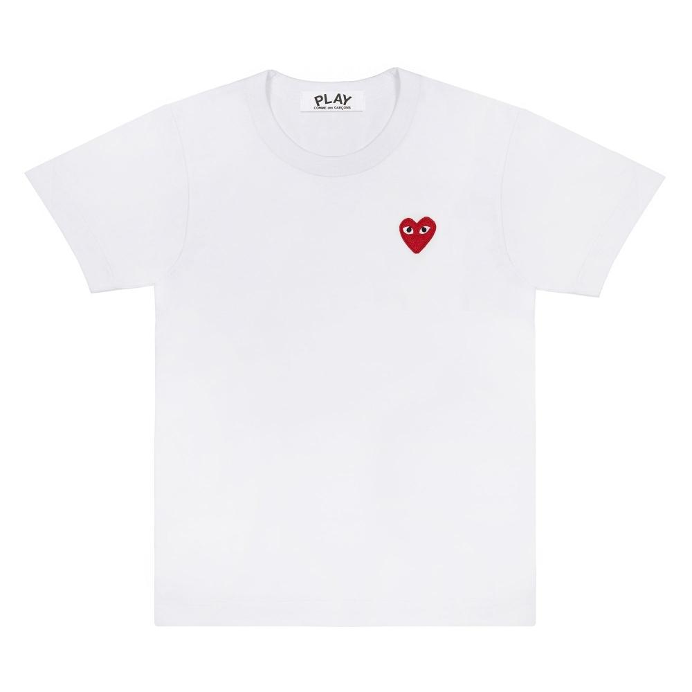 

PLAY Comme des Garc ons PLAY CDG Женская футболка белая AZ T107 051 Womens XS