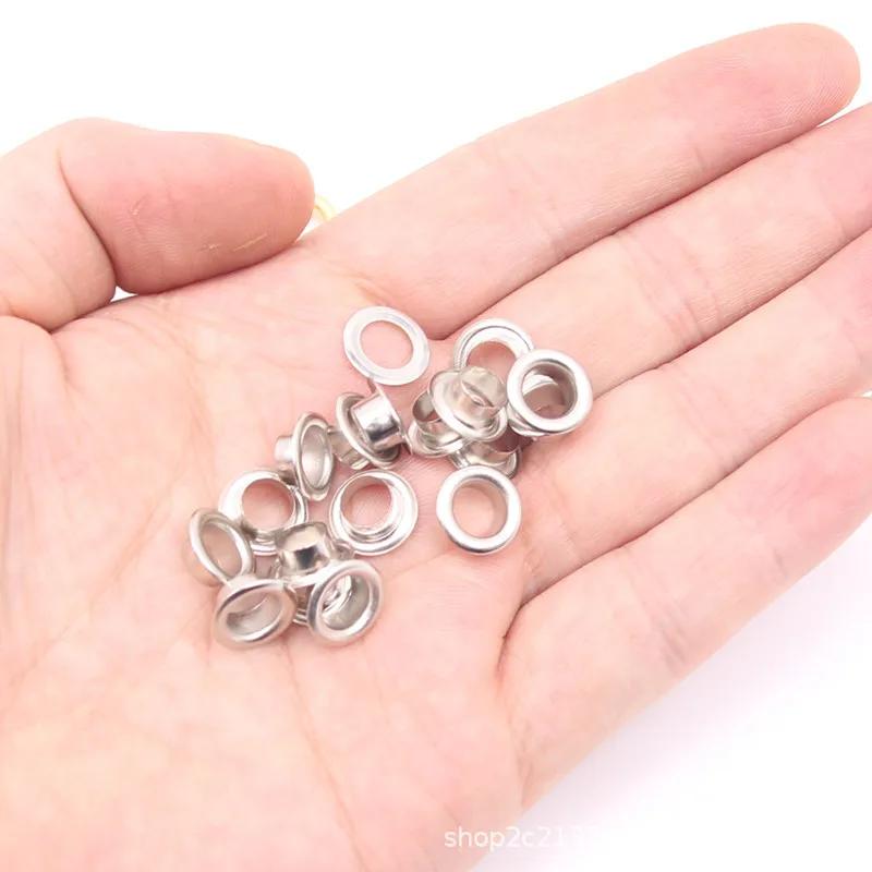 200sets Metal Eyelet Grommet Punch Installer Tool Set for Belt Clothes Canvas Curtains Shoes Tent Tarpaulins Pliers Set 6mm