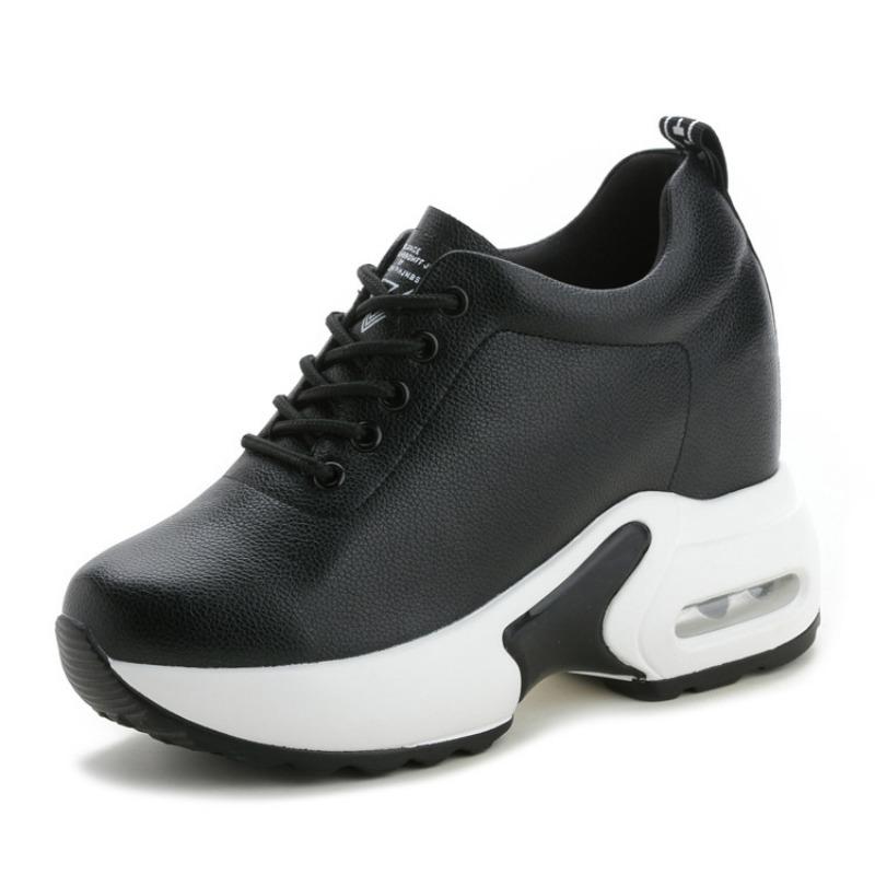 Trendy women's shoes new flat bottom inner height increase casual sports shoes women's single shoes sandals